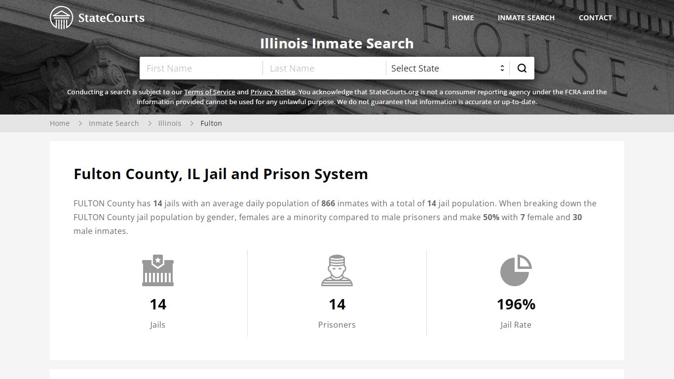 Fulton County, IL Inmate Search - StateCourts